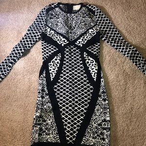 Printed Long Sleeve Dress